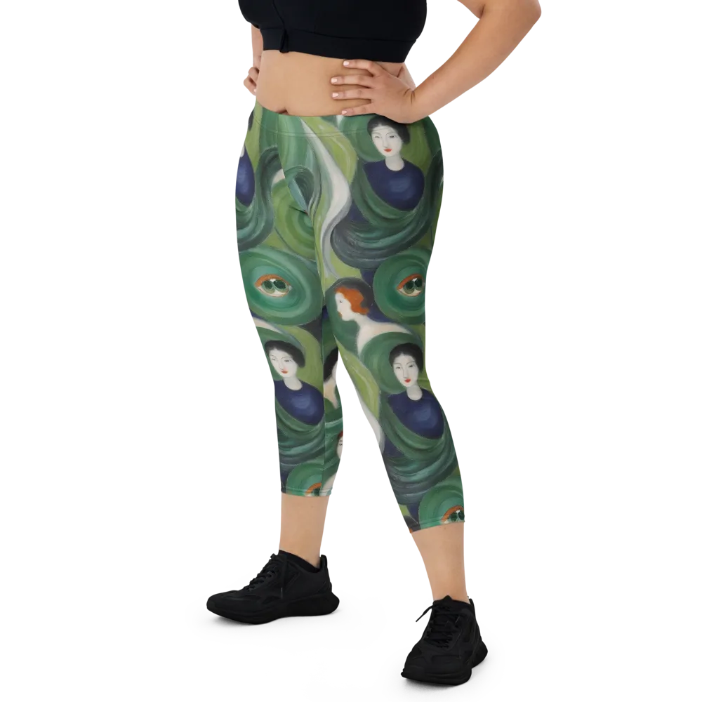 Emerald Reverie on Capri Leggings — Print file