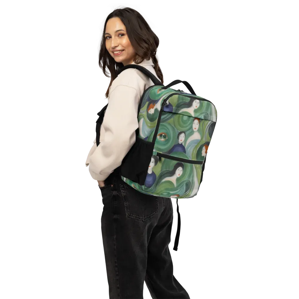 Emerald Reverie on Utility Backpack — Bottom print
