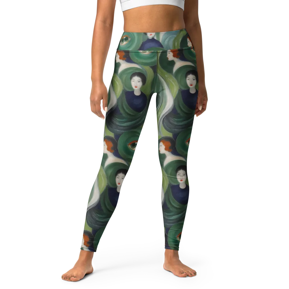 Emerald Reverie on Yoga Leggings — Back waist
