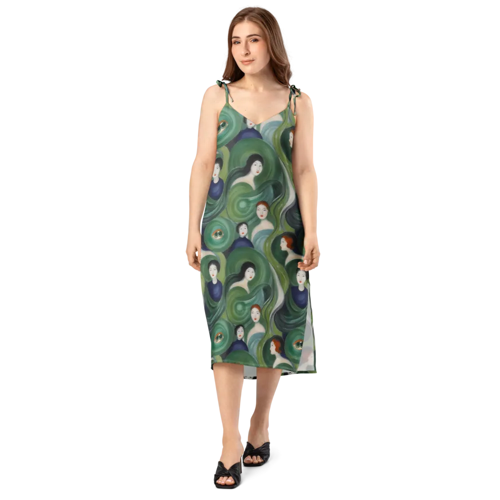 Emerald Reverie on Slip Dress — Front