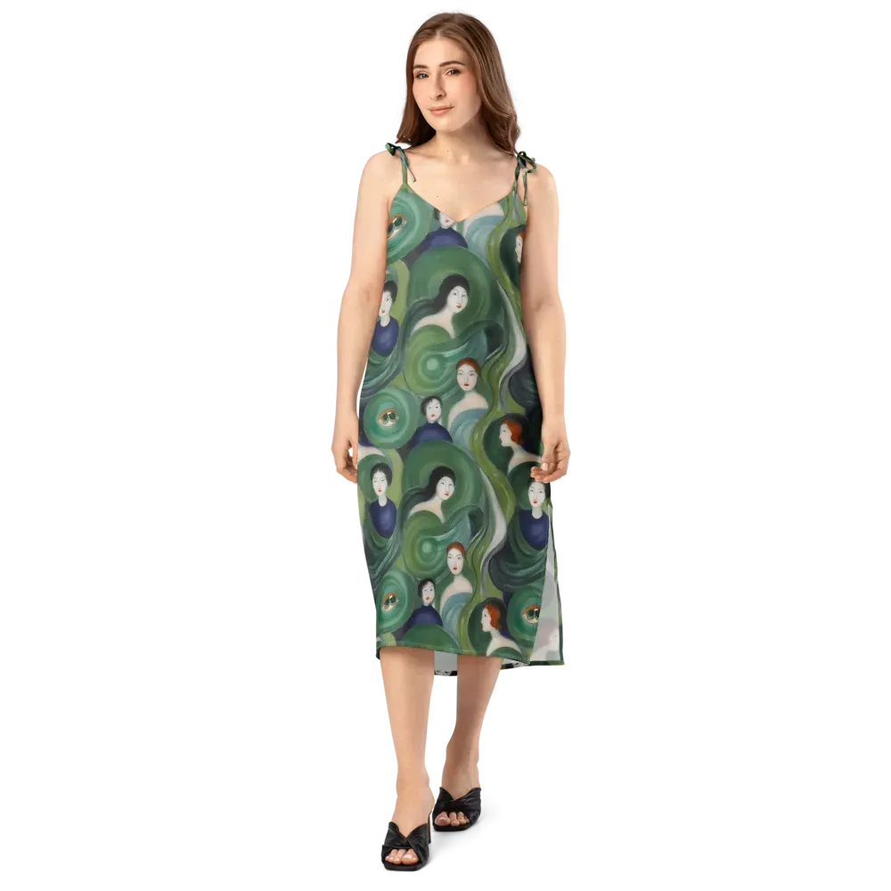 Emerald Reverie on Slip Dress — Front