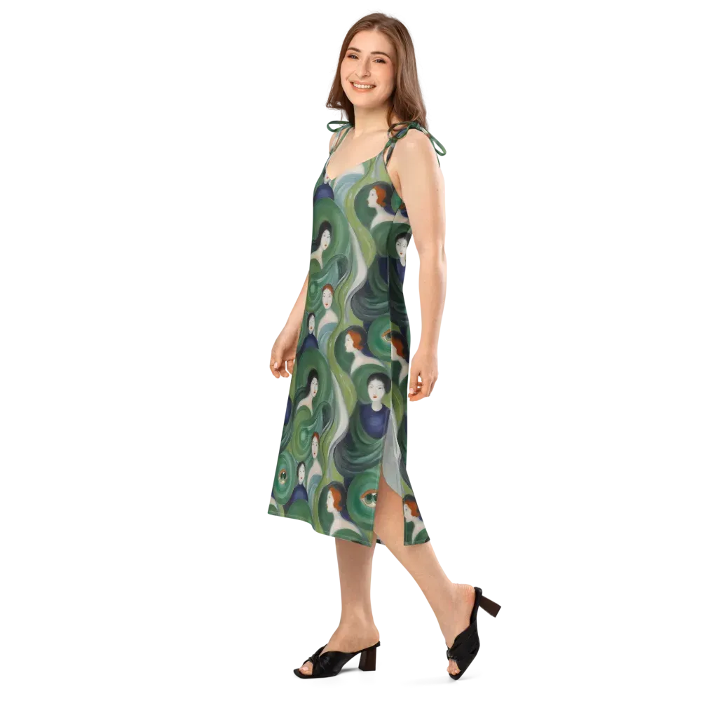 Emerald Reverie on Slip Dress — Left Front
