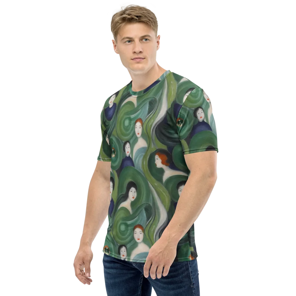 Emerald Reverie on Men's Crew Neck T-Shirt — Back print