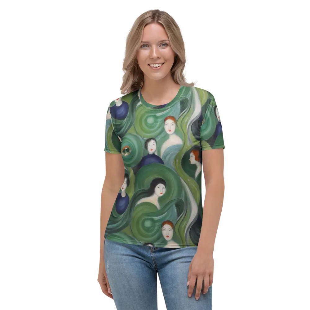 Emerald Reverie on Women's Crew Neck T-Shirt — Front