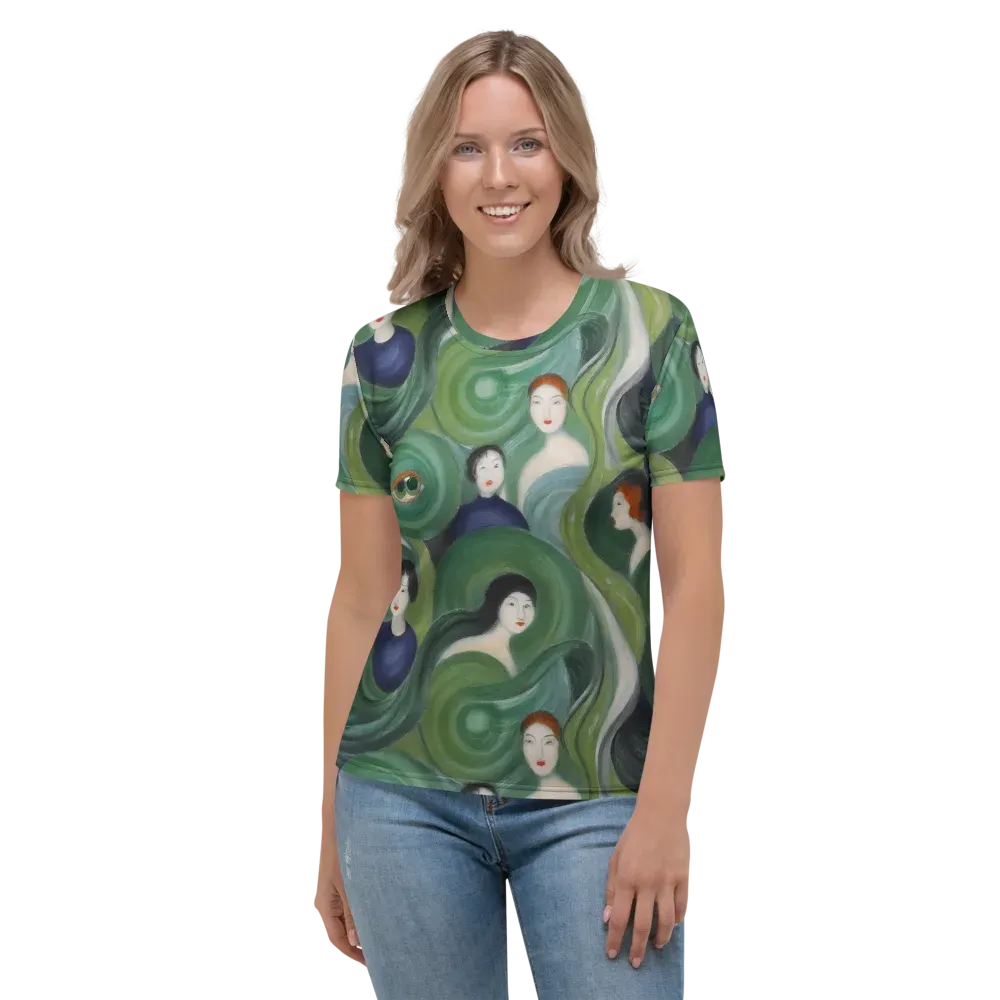 Emerald Reverie on Women's Crew Neck T-Shirt — Front