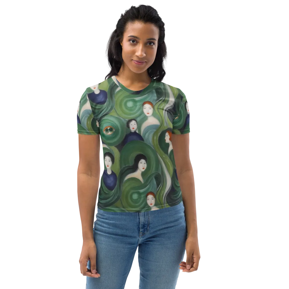 Emerald Reverie on Women's Crew Neck T-Shirt — Back print