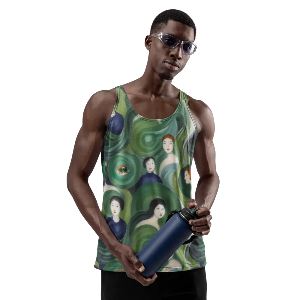 Emerald Reverie on Men's Tank Top — Back print