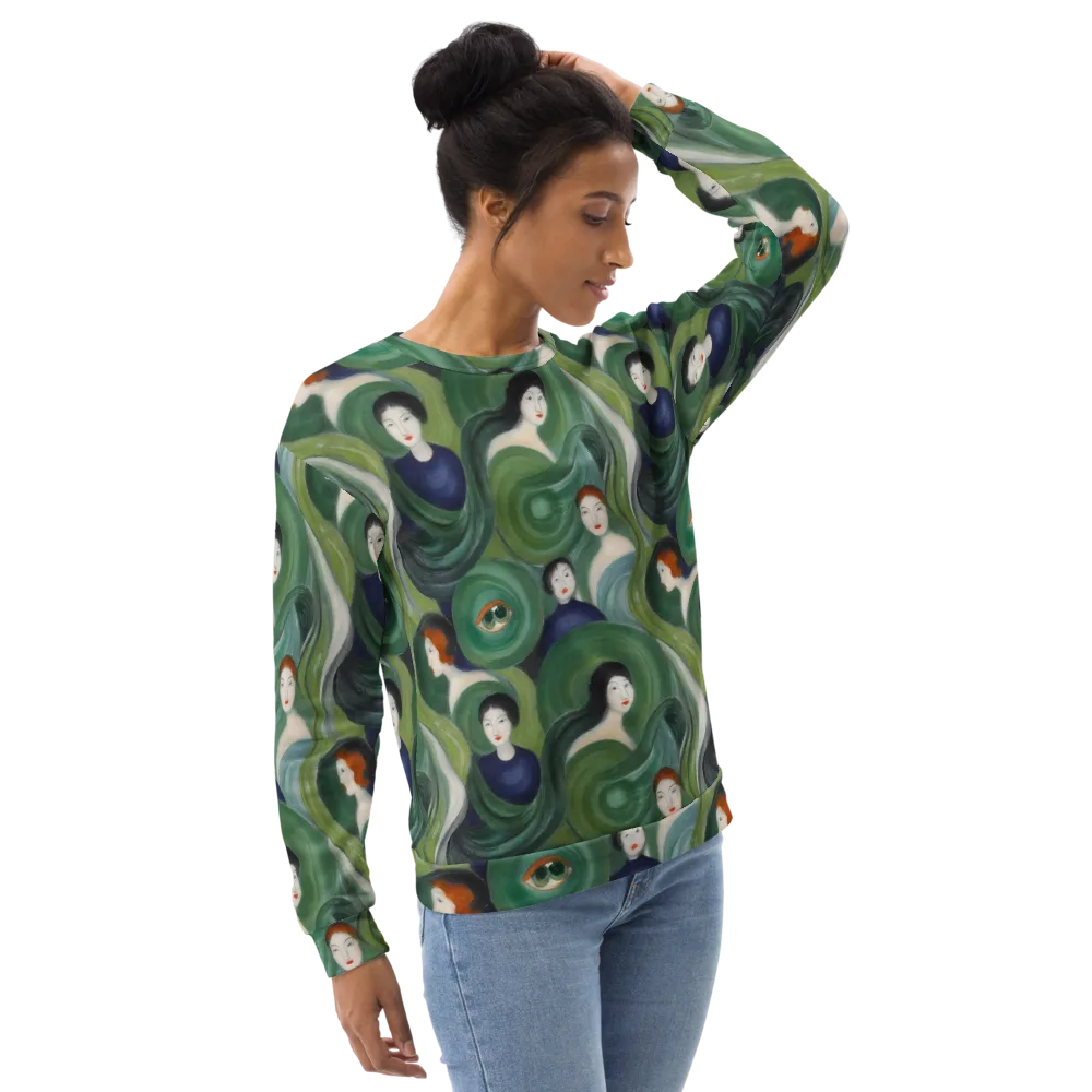 Emerald Reverie on Sweatshirt — Back print