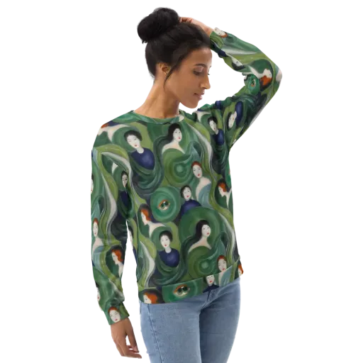 Emerald Reverie on a Sweatshirt