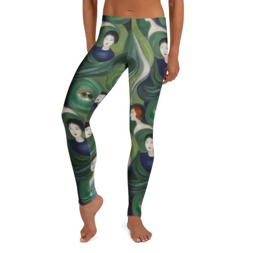 Emerald Reverie on a Leggings