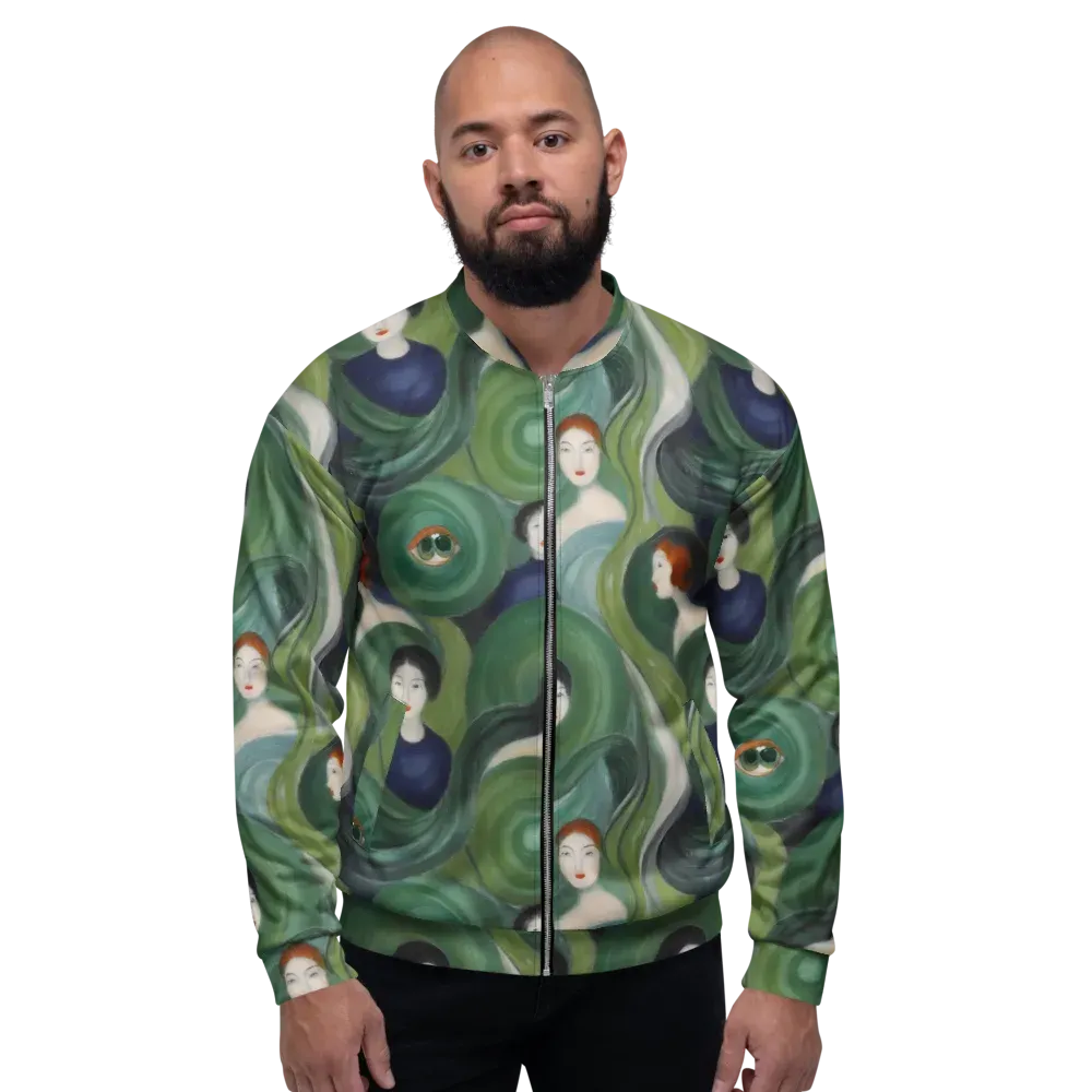 Emerald Reverie on Bomber Jacket — Front