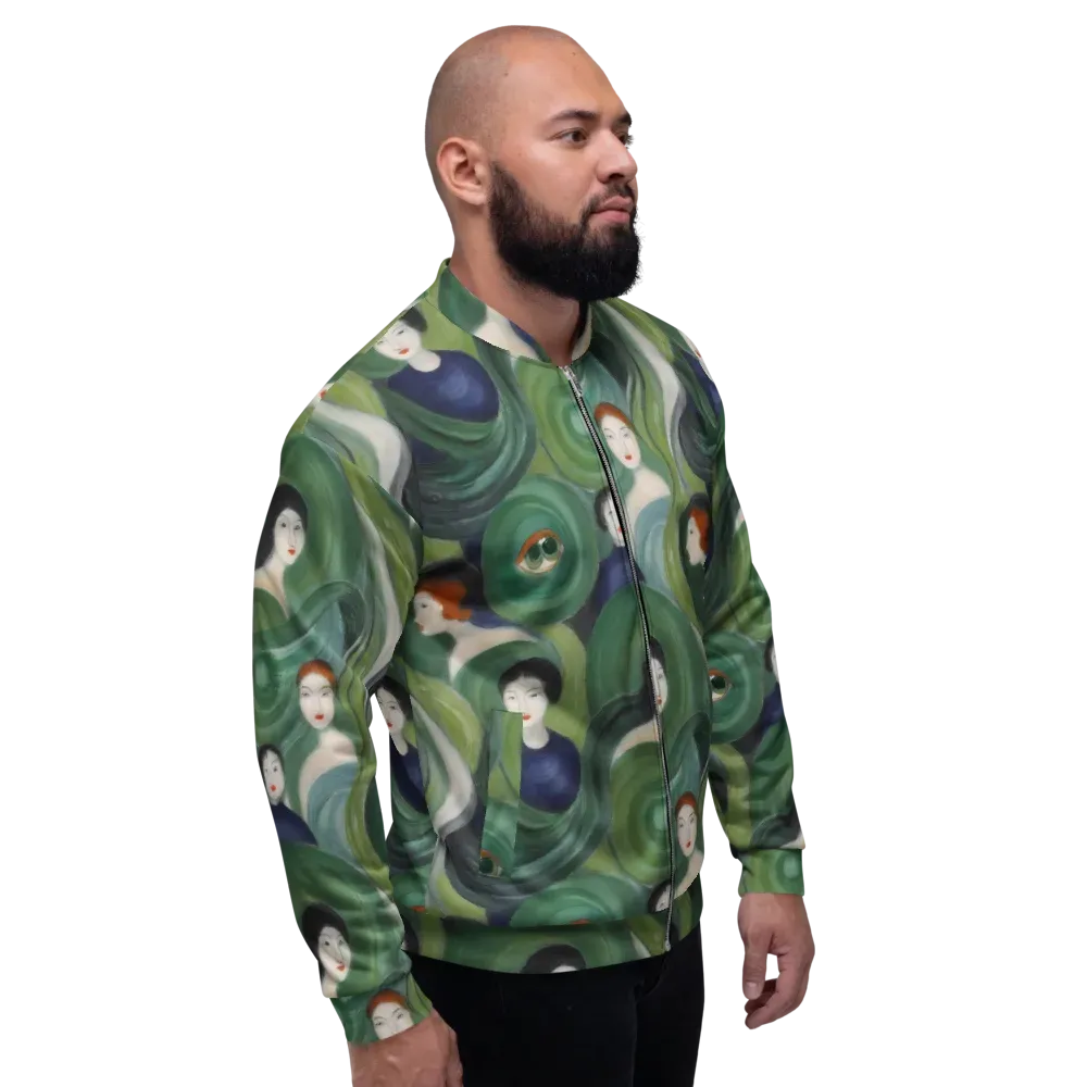Emerald Reverie on Bomber Jacket — Right