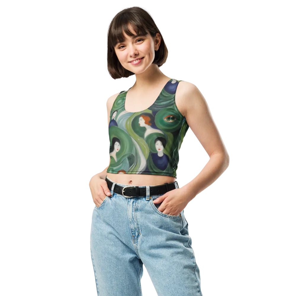 Emerald Reverie on Crop Top — Print file
