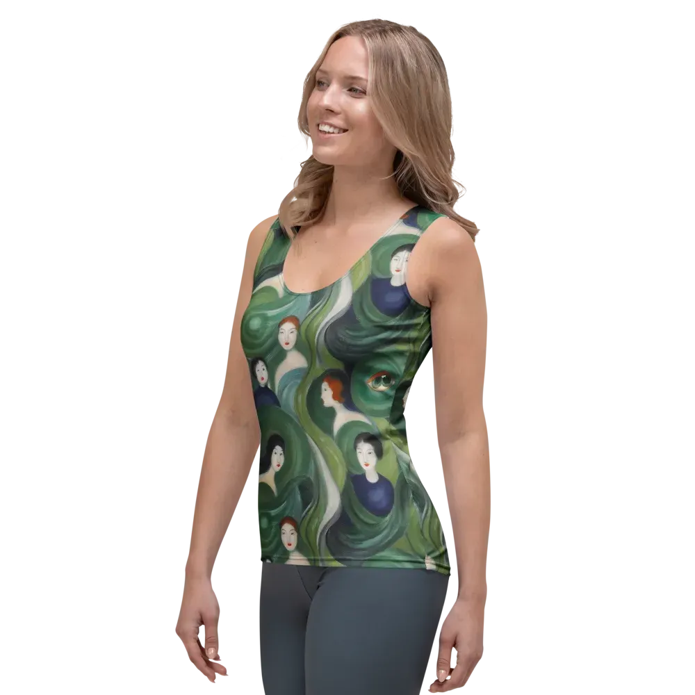 Emerald Reverie on Women's Tank Top — Left Front