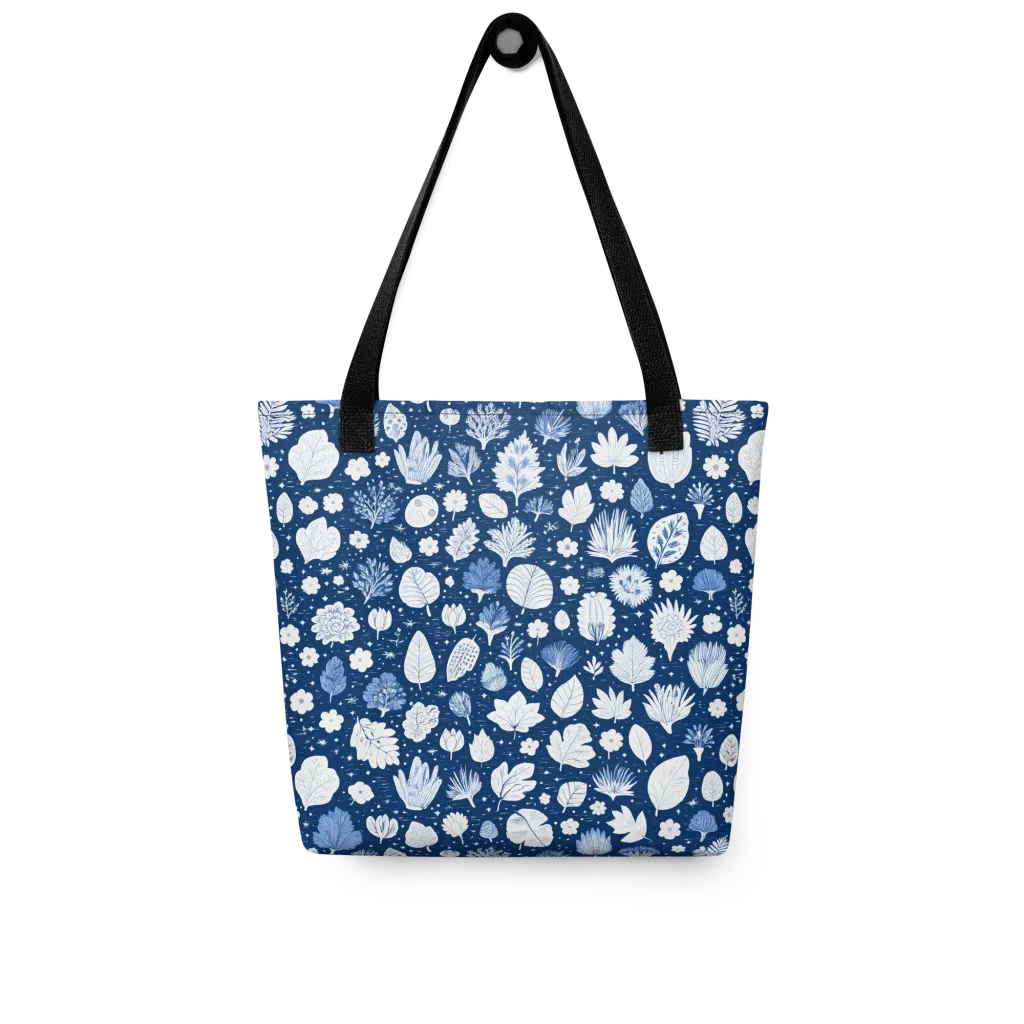 Indigo Herbarium on Tote Bag — Front