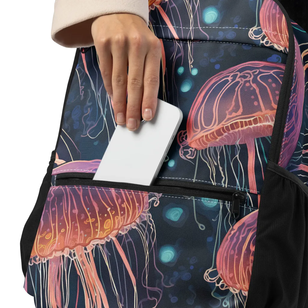 Jellyfish Nocturne on Utility Backpack — Product details