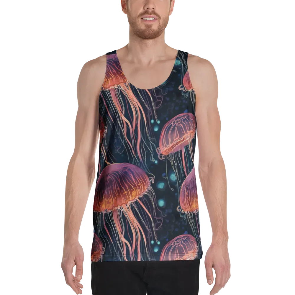 Jellyfish Nocturne on Men's Tank Top — Front