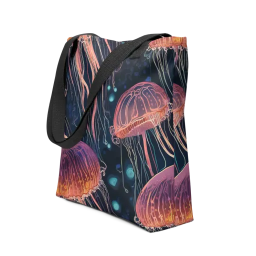 Jellyfish Nocturne on a Tote Bag