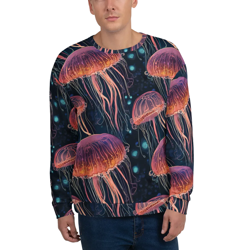 Jellyfish Nocturne on Sweatshirt — Front