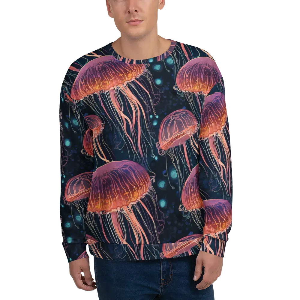 Jellyfish Nocturne on Sweatshirt — Front