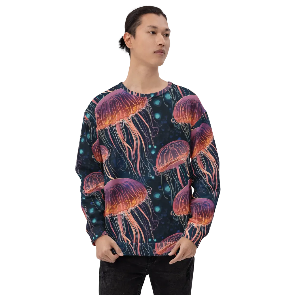 Jellyfish Nocturne on Sweatshirt — Front print