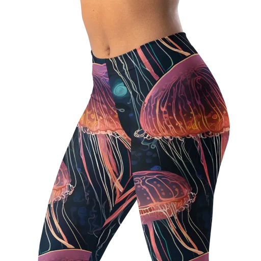 Jellyfish Nocturne on a Leggings