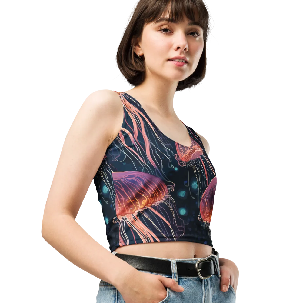 Jellyfish Nocturne on Crop Top — Print file