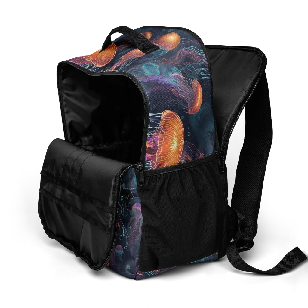 Jellyfish Reverie on Utility Backpack — Top print