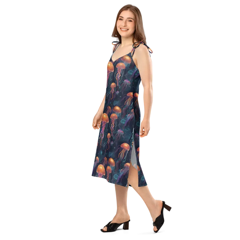 Jellyfish Reverie on Slip Dress — Left Front