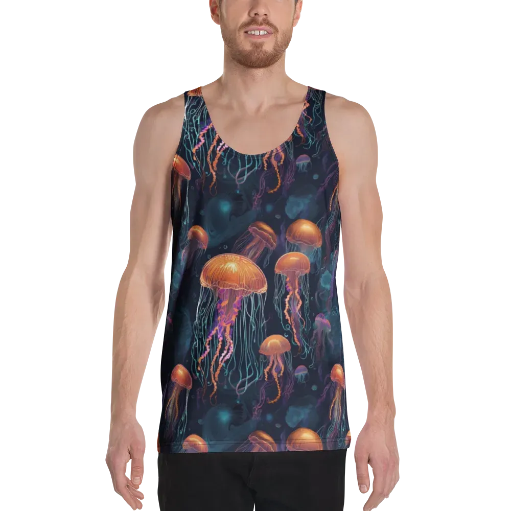 Jellyfish Reverie on Men's Tank Top — Front