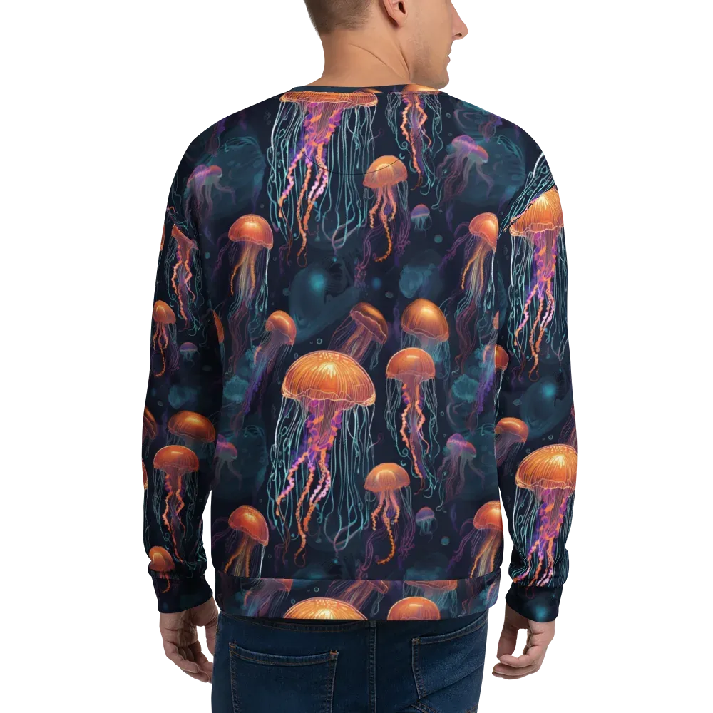Jellyfish Reverie on Sweatshirt — Back
