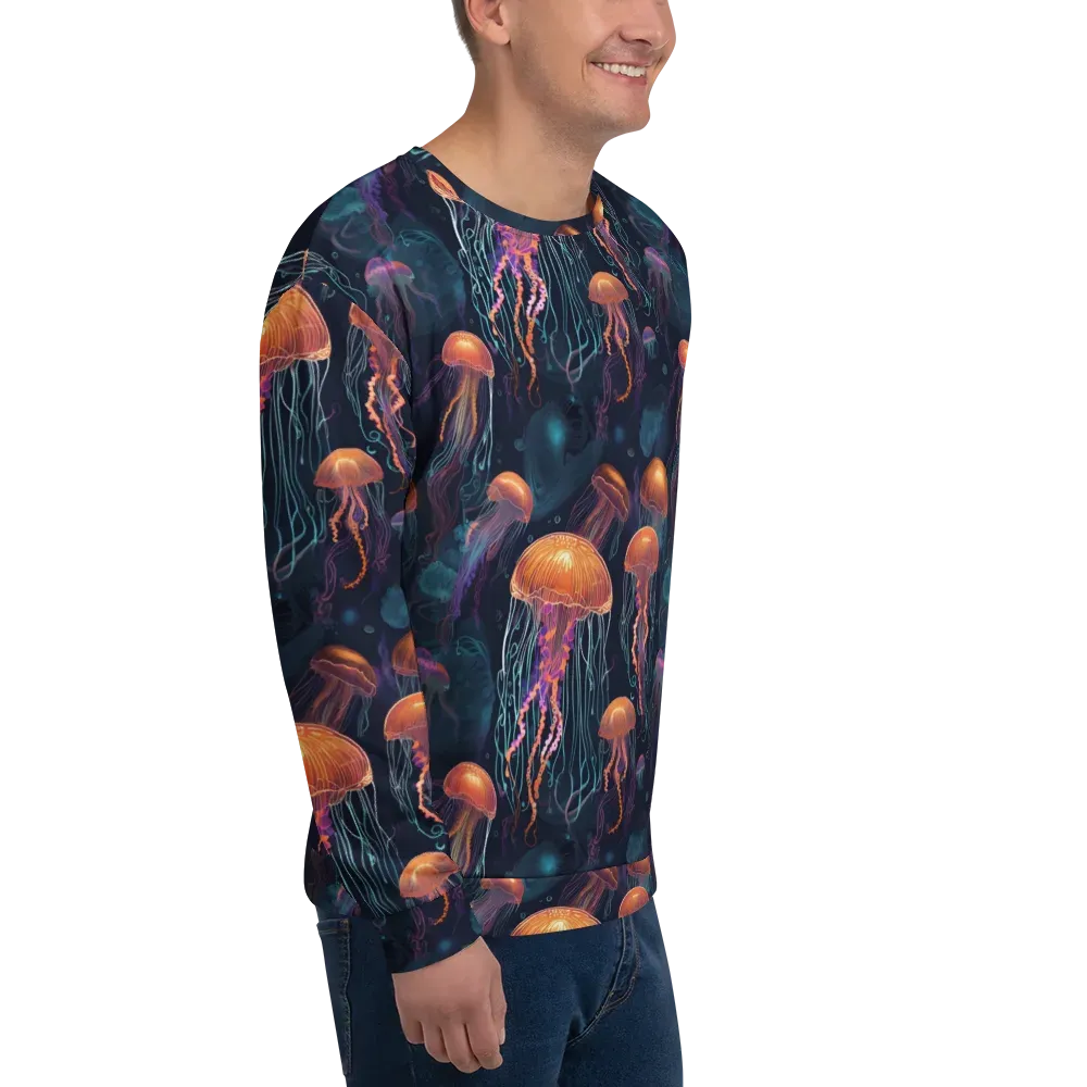 Jellyfish Reverie on Sweatshirt — Right Front
