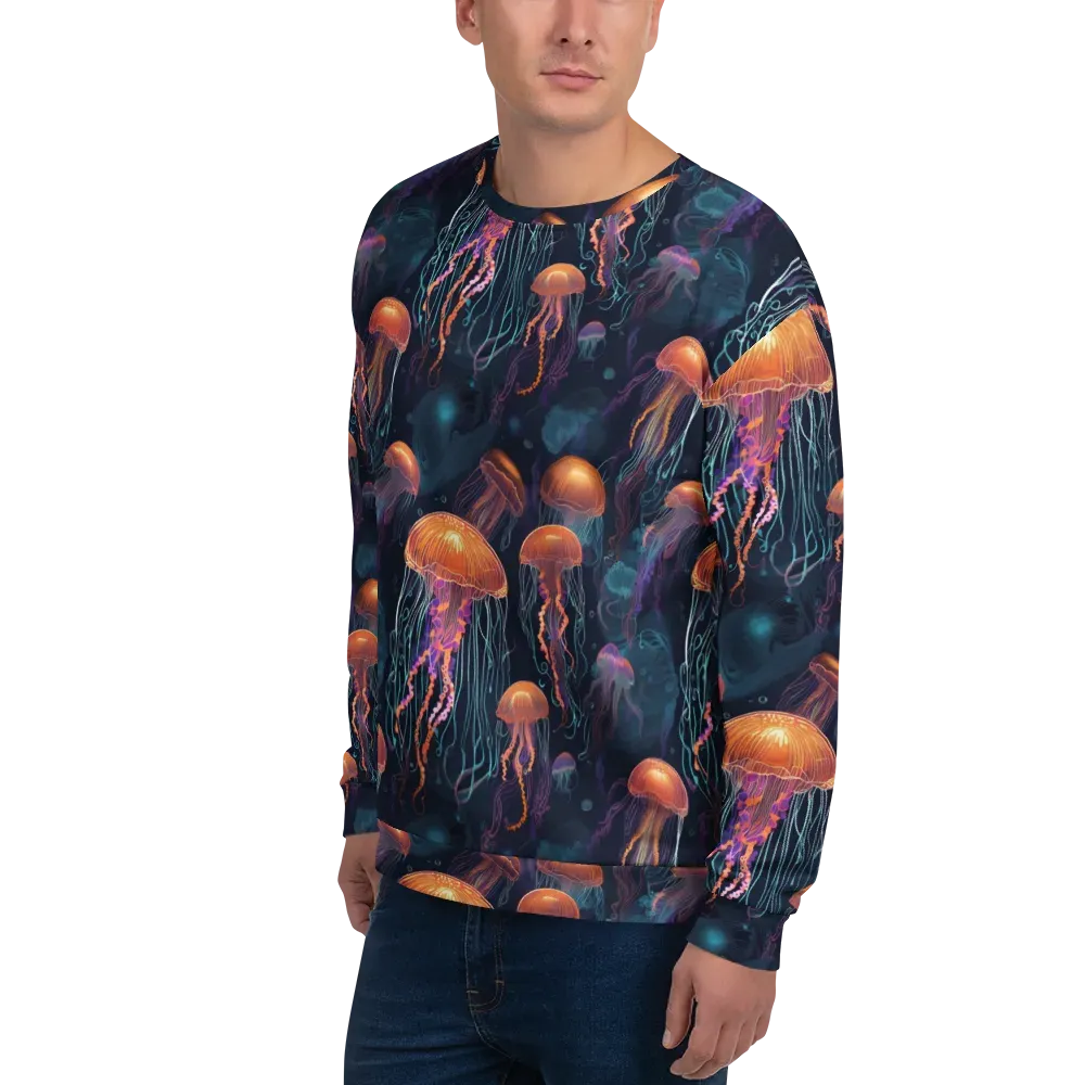 Jellyfish Reverie on Sweatshirt — Left Front