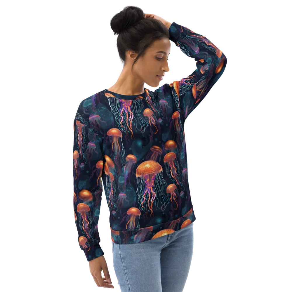 Jellyfish Reverie on Sweatshirt — Back print