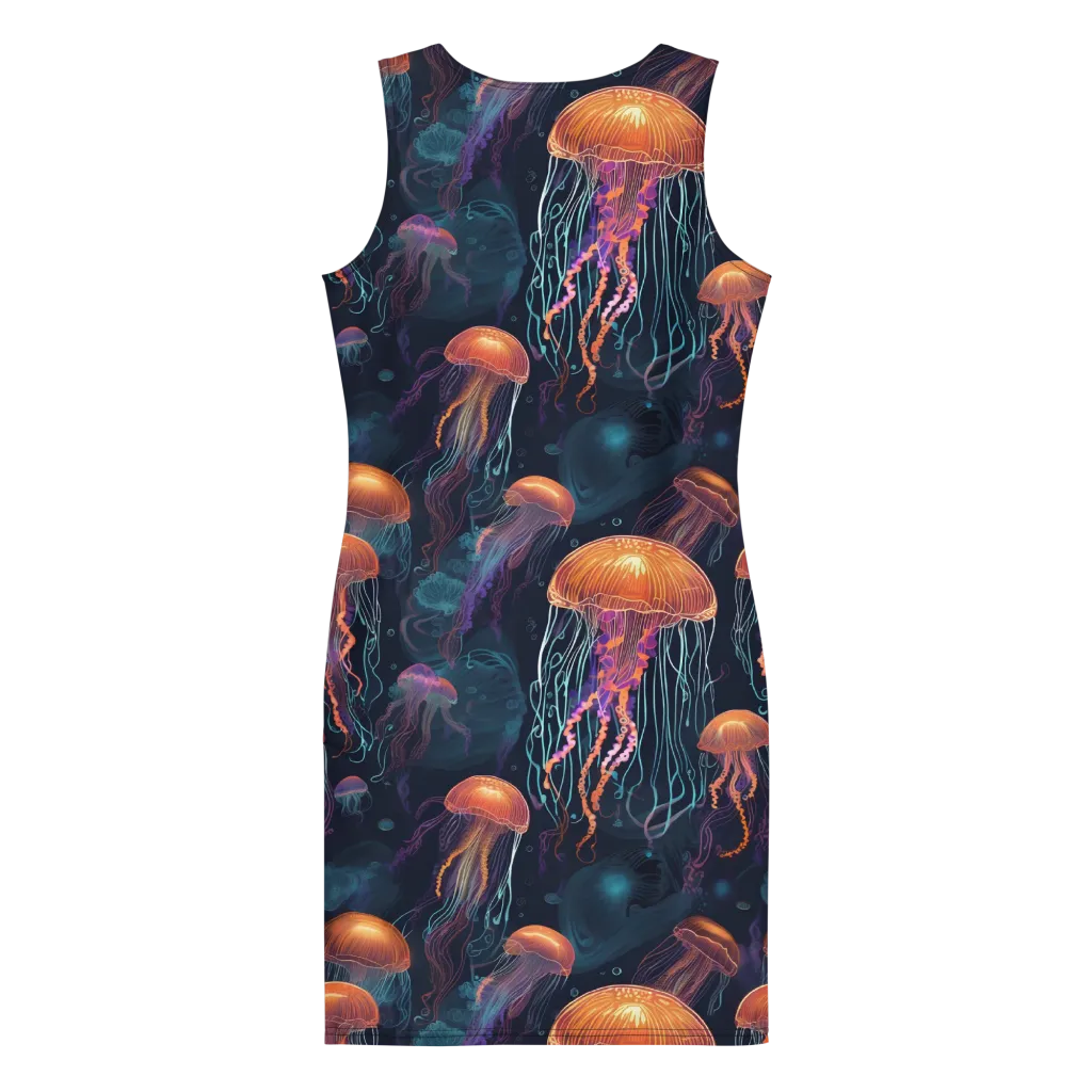 Jellyfish Reverie on Bodycon Dress — Print file