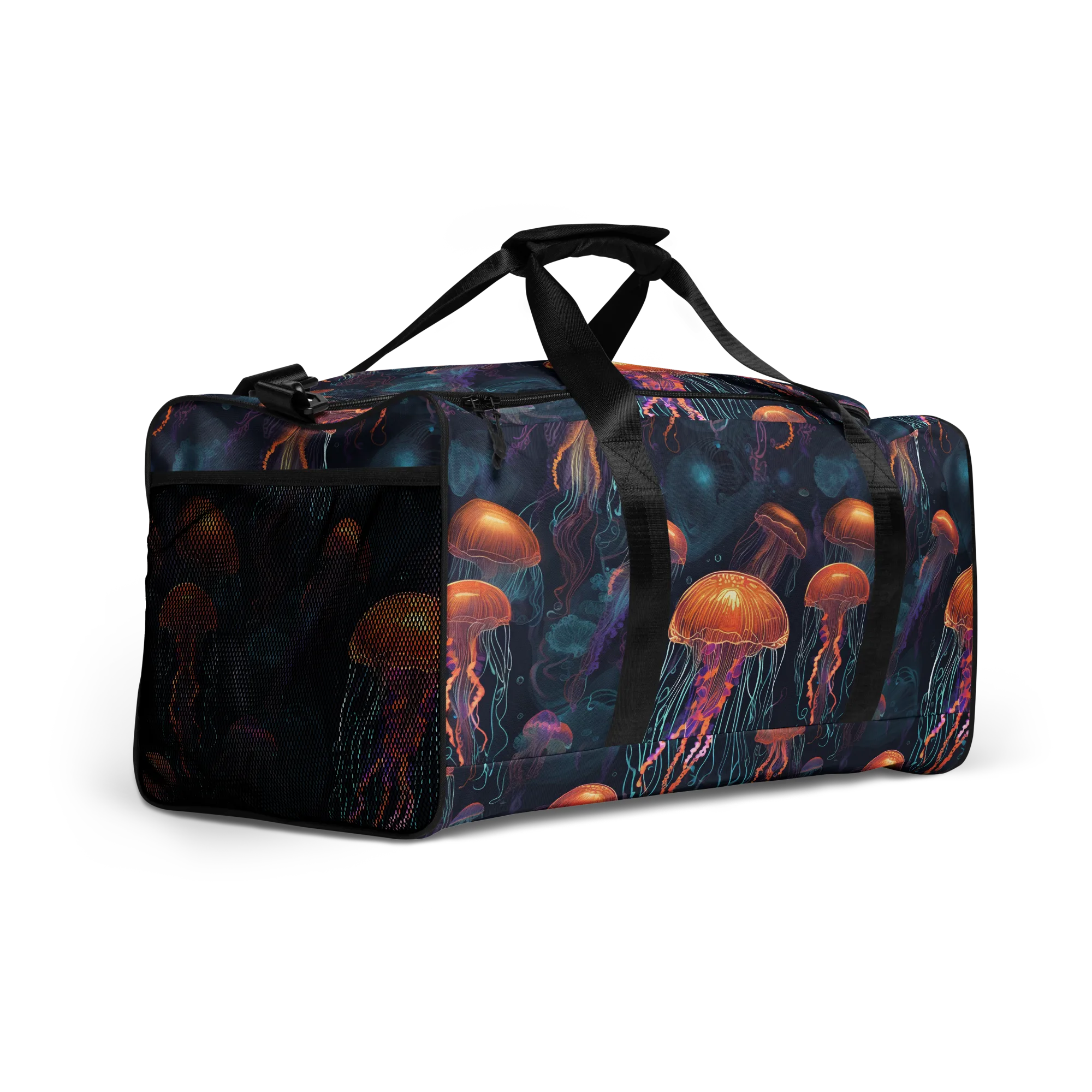 Jellyfish Reverie on Duffle Bag — Front print