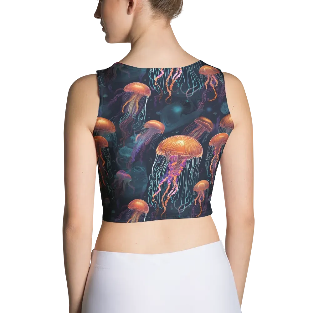 Jellyfish Reverie on Crop Top — Back