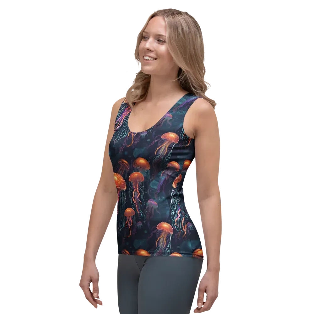 Jellyfish Reverie on Women's Tank Top — Left Front