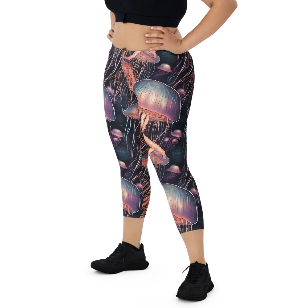 Neon Medusa on Capri Leggings — Print file