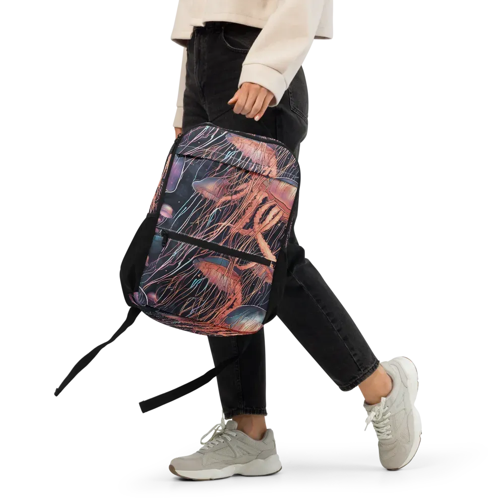 Neon Medusa on Utility Backpack — Front 2