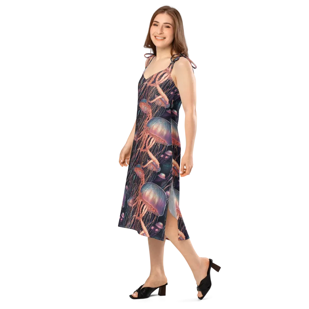Neon Medusa on Slip Dress — Left Front