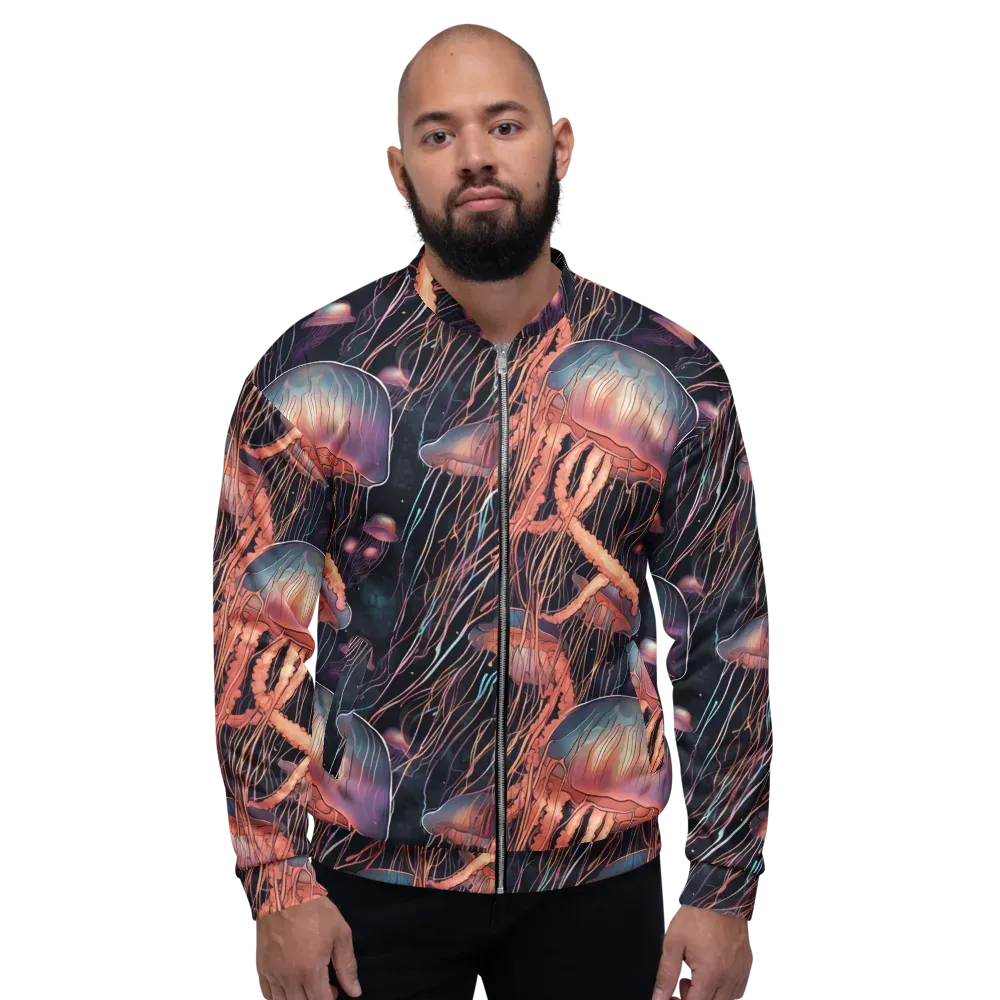 Neon Medusa on Bomber Jacket — Front