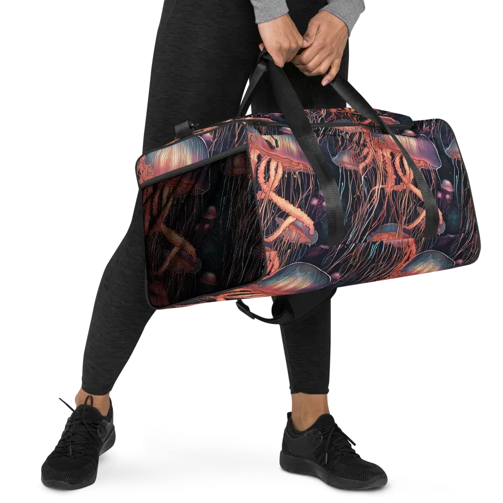 Neon Medusa on Duffle Bag — Right Front