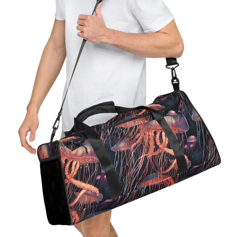 Neon Medusa on Duffle Bag — Back print
