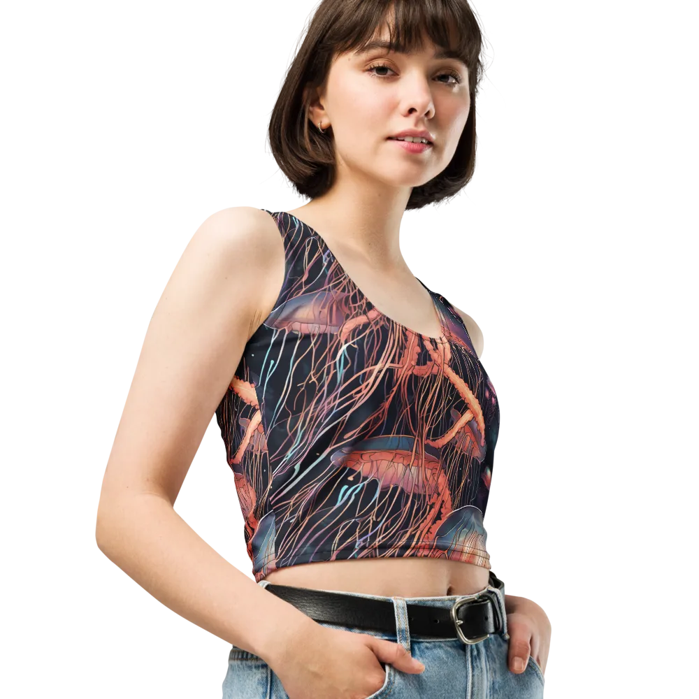 Neon Medusa on Crop Top — Print file