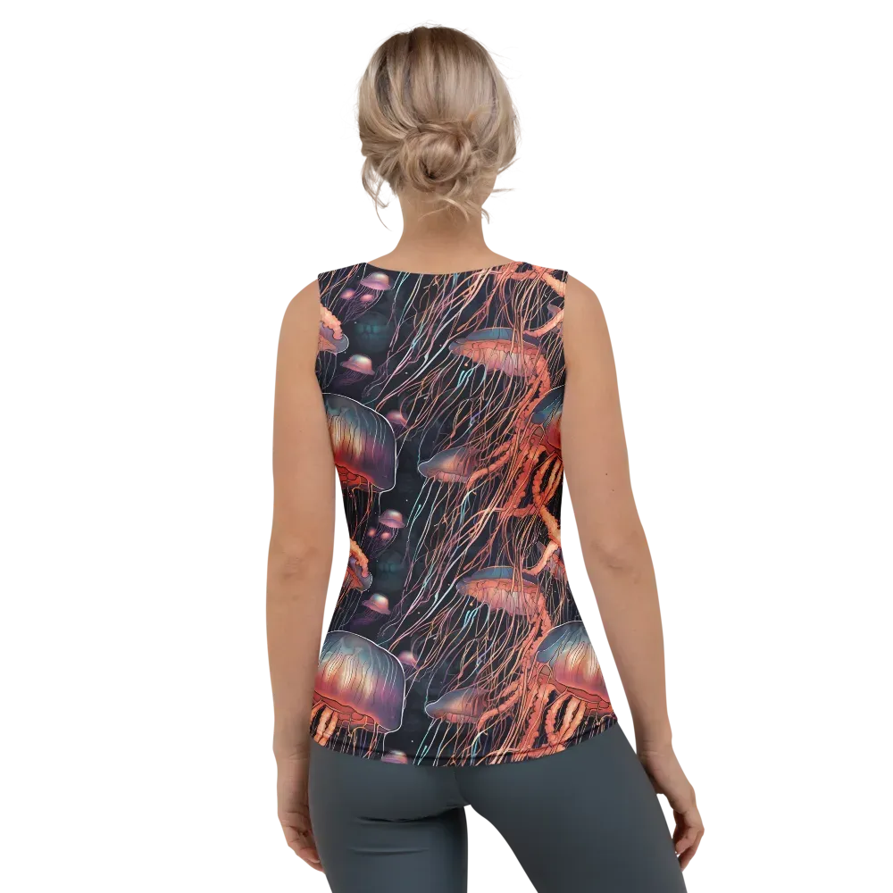 Neon Medusa on Women's Tank Top — Back