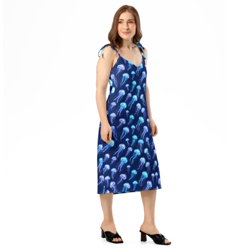 Electric Jellyfish on a Slip Dress