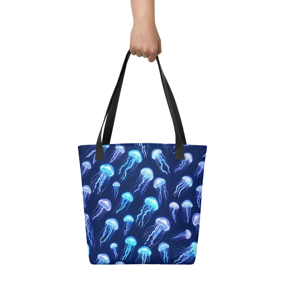 Electric Jellyfish on Tote Bag — Print file