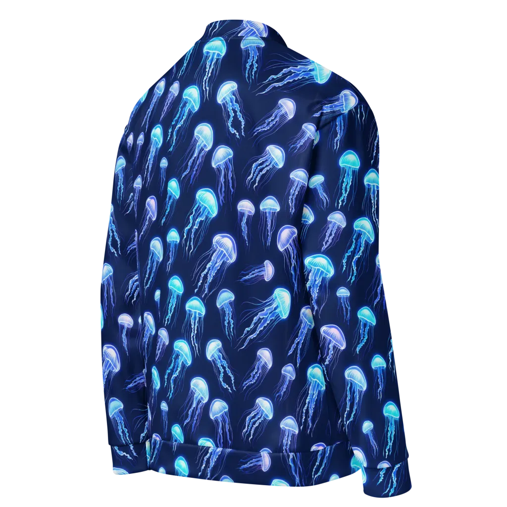 Electric Jellyfish on Bomber Jacket — Details