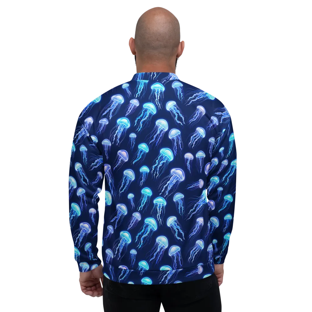 Electric Jellyfish on Bomber Jacket — Back